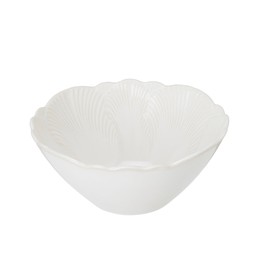 FLORA Skål Ø16 Vitmelerad - Vitmelerad - 16x7cm