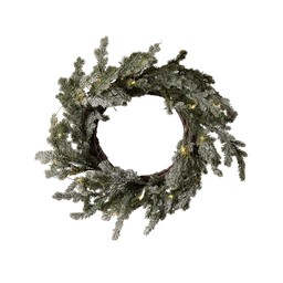 WREATH with LED Green - Green - 50x10cm