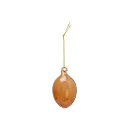 GLASS EGG in Box Brown - Brown - 15x11x7cm