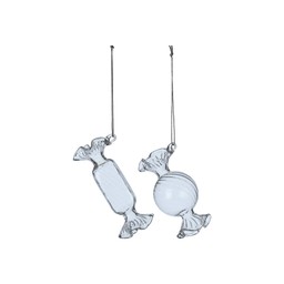 SWEETS Julhänge Mix Klar - Klar - 3x9 4x8 cm