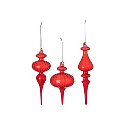 JOLLY Ornament Mix Red - Red - 7x21 9x16 5x23cm