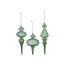 JOLLY Ornament Mix Green - Green - 7x21 9x16 5x23cm