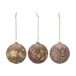 DELIGHT Julkula Mix Vinröd - Burgundy - 8 cm