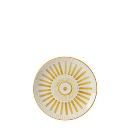 BRITTA Plate White/Yellow - White/Yellow - 28x3cm