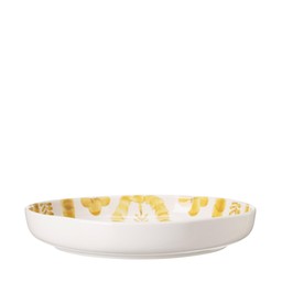 BRITTA Plate White/Yellow - White/Yellow - 34x6cm