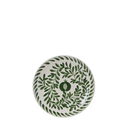 MATILDA Plate White/Green - White/Green - 28x3cm