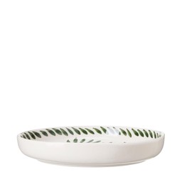 MATILDA Plate White/Grön - White/Grön - 34x6cm