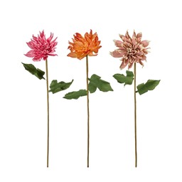 DAHLIA Flower Mix Pink, L Pink, Orange - Pink, L Pink, Orange - 17x59cm