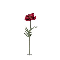 POPPY Flower Red - Red - 40x140cm