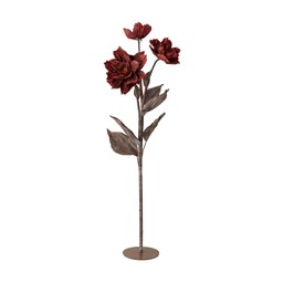 ROSE Flower Burgundy - Burgundy - 50x200cm
