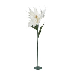 POINSETTIA Flower White - White - 60x200cm