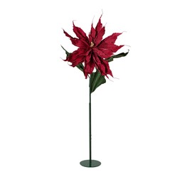 POINSETTIA Flower Red - Red - 60x200cm