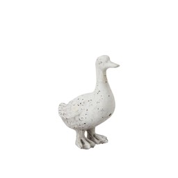 DUCK decoration White Melange - White Melange - 16x8x20cm