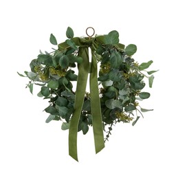 EUCALYPTUS Wreath Green - Green - 35x15cm