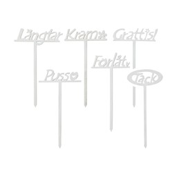 STICKS Message Mix White - White - 20cm