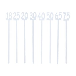 STICKS Siffror Mix Vit - Vit - 20cm