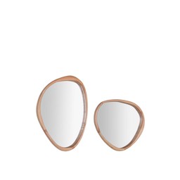 LEON Spegel 2/S Natur - Natur - 55x40x3 36x39x3 cm