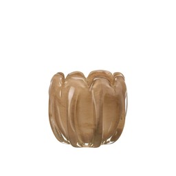 MILA Ljuslykta Beige - Beige - 13x11cm