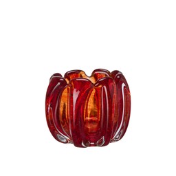 MILA Ljuslykta Röd - Röd - 13x11cm