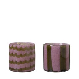 NOEMI Lantern Mix Pink/Green - Pink/Green - 10x10cm
