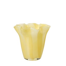 SAFIRA Vase Yellow - Yellow - 16x15cm