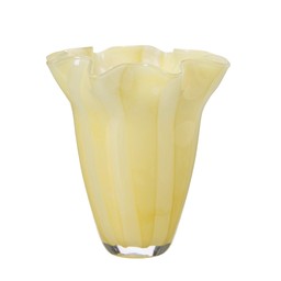 SAFIRA Vase Yellow - Yellow - 20x20cm