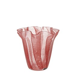 SAFIRA Vase Red - Red - 16x15cm