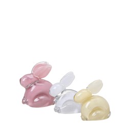 TUA Kanin Mix Vit, Gul, Rosa - Vit, Gul, Rosa - 7x8cm