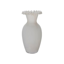 NOELIA Vase White - White - 16x29cm