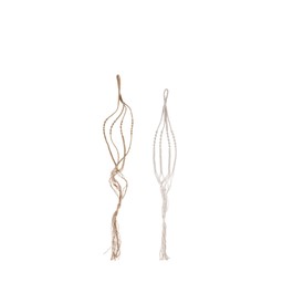 ELLE Hanging pot Mix Natural, Offwhite - Natural/Offwhite - 115cm