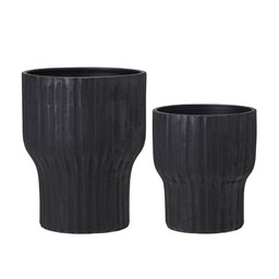 BRENDA Kruka 2/S Svart Matt - Svart Melerad - 32x40, 27x30cm
