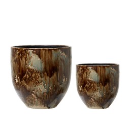 BEATRIZ Kruka 2/S Brunmelerad - Brunmelerad - 32x32, 23x24cm