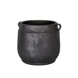 AGNES Kruka Svartmelerad - Svartmelerad - 29x26cm