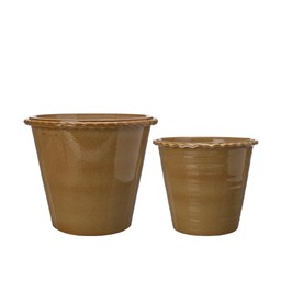 ANGELA Pot S/2 Honey - Honey - 30x26 24x20cm