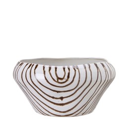 MARITA Plantering Vit/Brun - Vit/Brun - 34x17cm