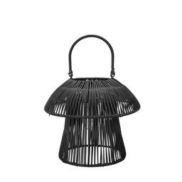 DELIA Lantern Solar Black - Black - 29x25cm