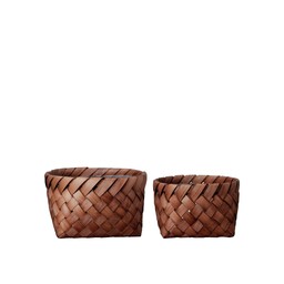 NILA Korg 2/S Mörk natur - Mörk natur - 29x18 25x16cm