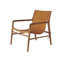 BEJA Fåtölj m armstöd Ljus Konjak - Ljus Konjak - 70x70x82cm