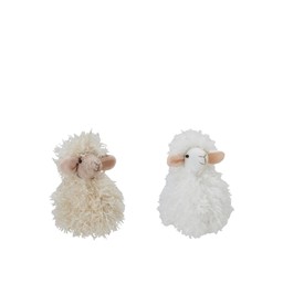FLUFFY Lamm Mix Vit, Beige - Vit/Beige - 12x15cm