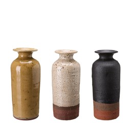 FELICIA Vas Mix Honung, Vit, Svart - Honung, Vit, Svart - 11x25cm