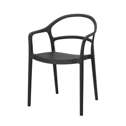 TRAPANI Armchair Black - Black - 52x57x81cm