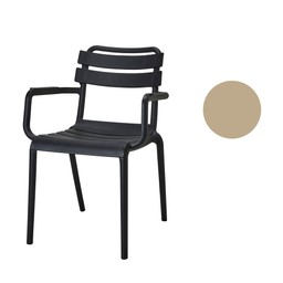 BIARRITZ Karmstol Beige - Beige - 55x53x85cm