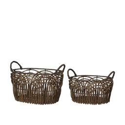 EMELIA Korg 2/S Brun - Brun - 33x19 28x15cm
