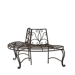 POSITANO Bench Rust brown - Rust brown - 151x78cm