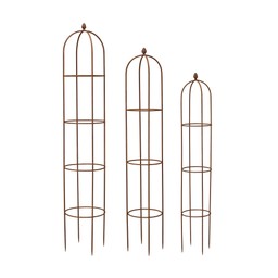 ETHEL PLANT SUPPORT S/3 Rust - Rust - 33x179 28x160cm