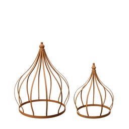 AMY Crown S/2 Rust - Rust - 47x57 34x44 cm