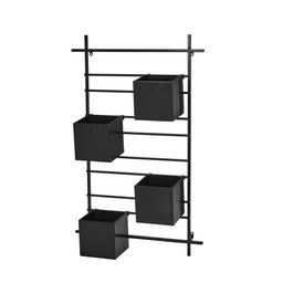 CYNTHIA Planter Black - Black - 50x20x80cm