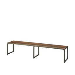 DUBLIN Bench Antique/Natural - Antique/Natural - 195x38x40cm