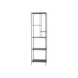 LISSABON Shelf Black - Black - 50x35x180cm