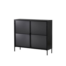 VIENNA Cabinet Black - Black - 115x34x100cm